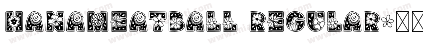 HanaMeatball Regular字体转换